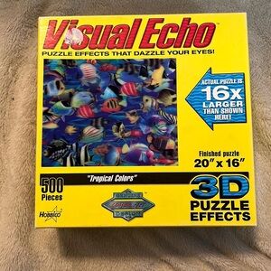 Visual Echo 3-D puzzle 500 pieces, tropical fish